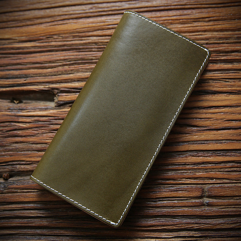 Men's Italian Long Genuine Leather First Layer Men's Wallets