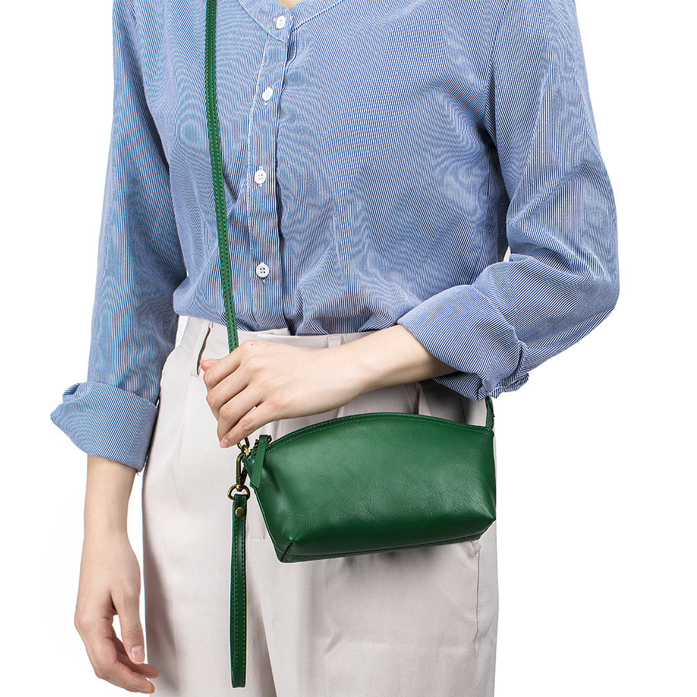 Women's Genuine Leather Portable Clutch First Layer Crossbody Bags