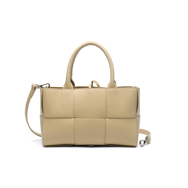Song Authentic Leather Weave Shopping Hand Handbags
