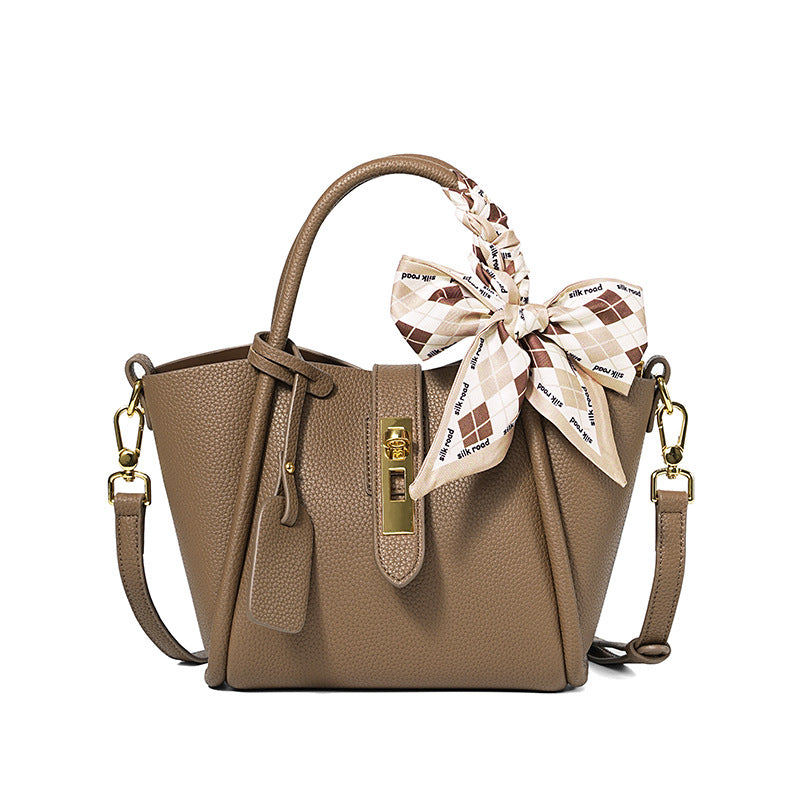 Women's High-grade Cowhide Genuine Leather Vegetable Basket Bags