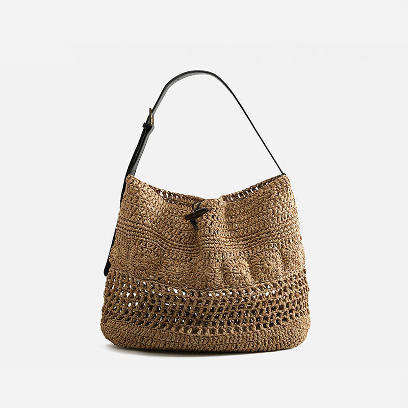 Women's Handmade Crochet Ethnic Style Woven Summer Shoulder Bags