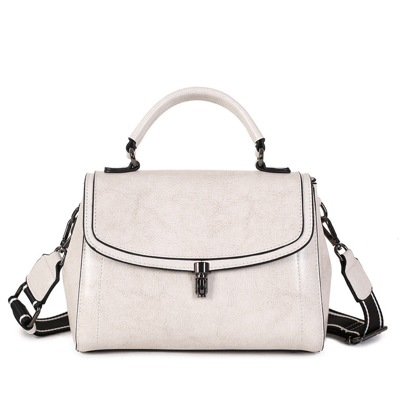 Women's Leather Cowhide Simple High-grade Versatile Large Handbags