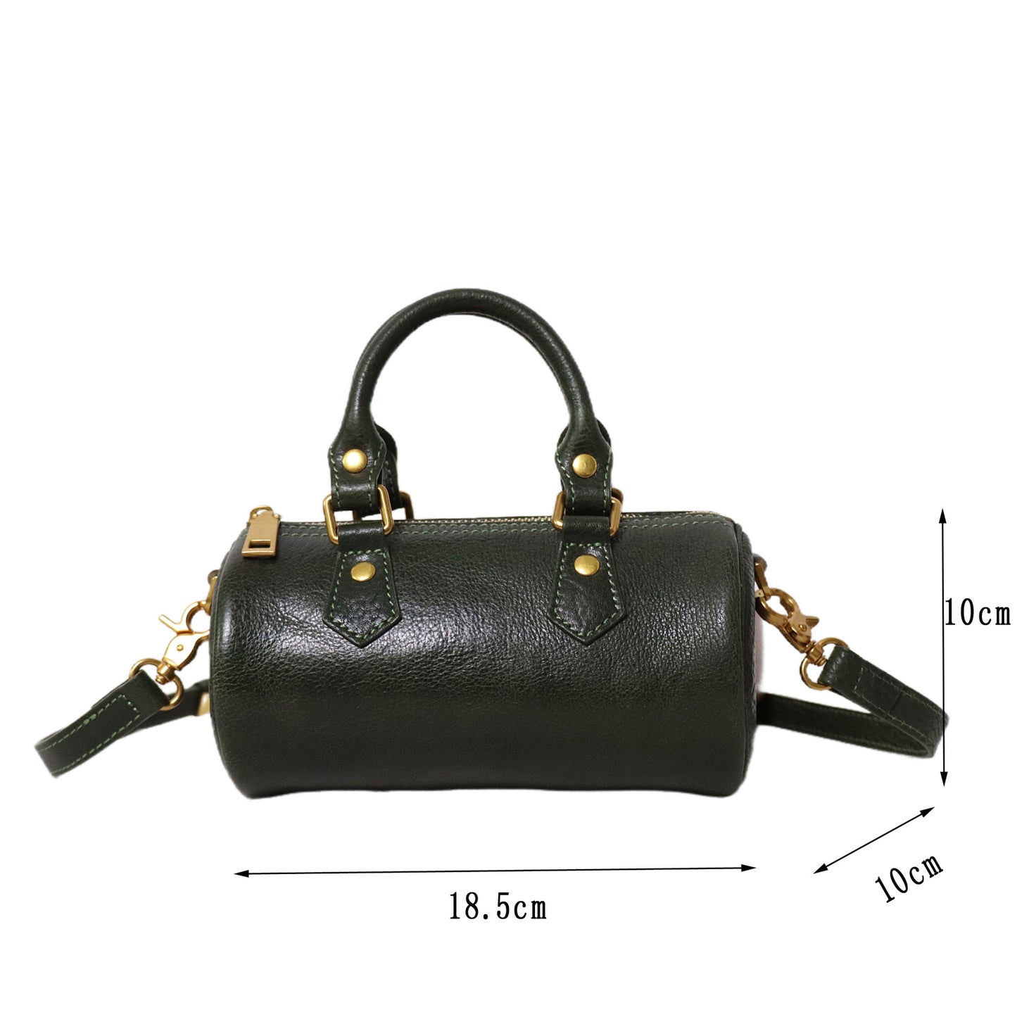 Women's First Layer Cowhide Portable Vegetable Bags