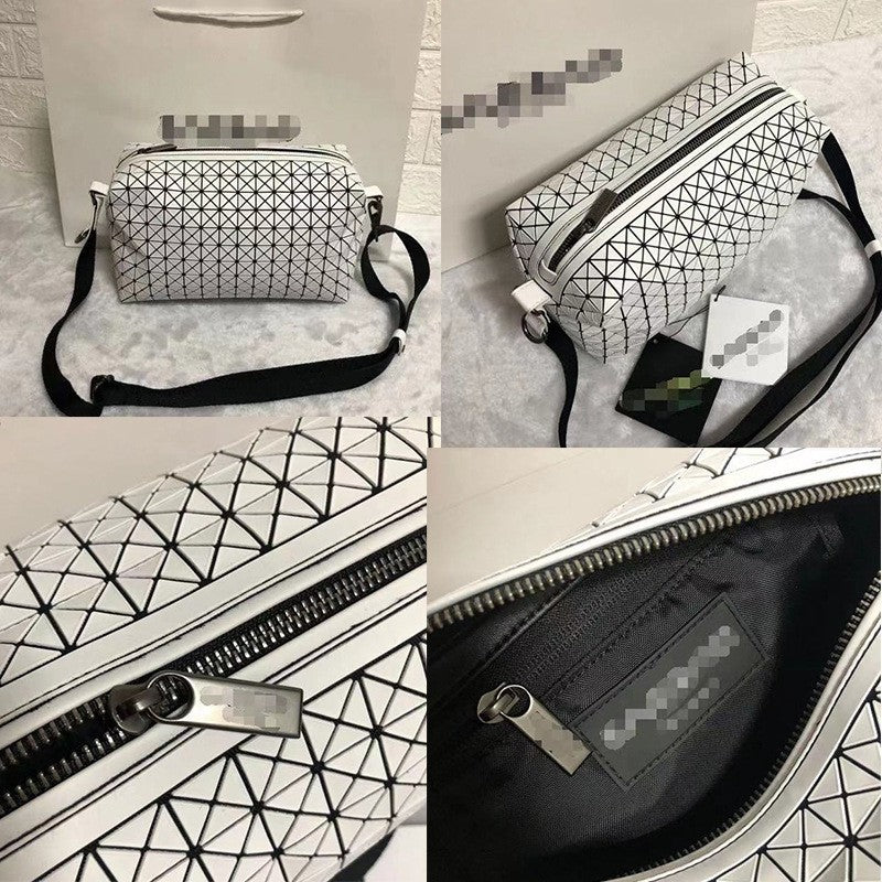 Women's & Men's & Rhombic Silicone Pillow Box Saddle Shoulder Bags