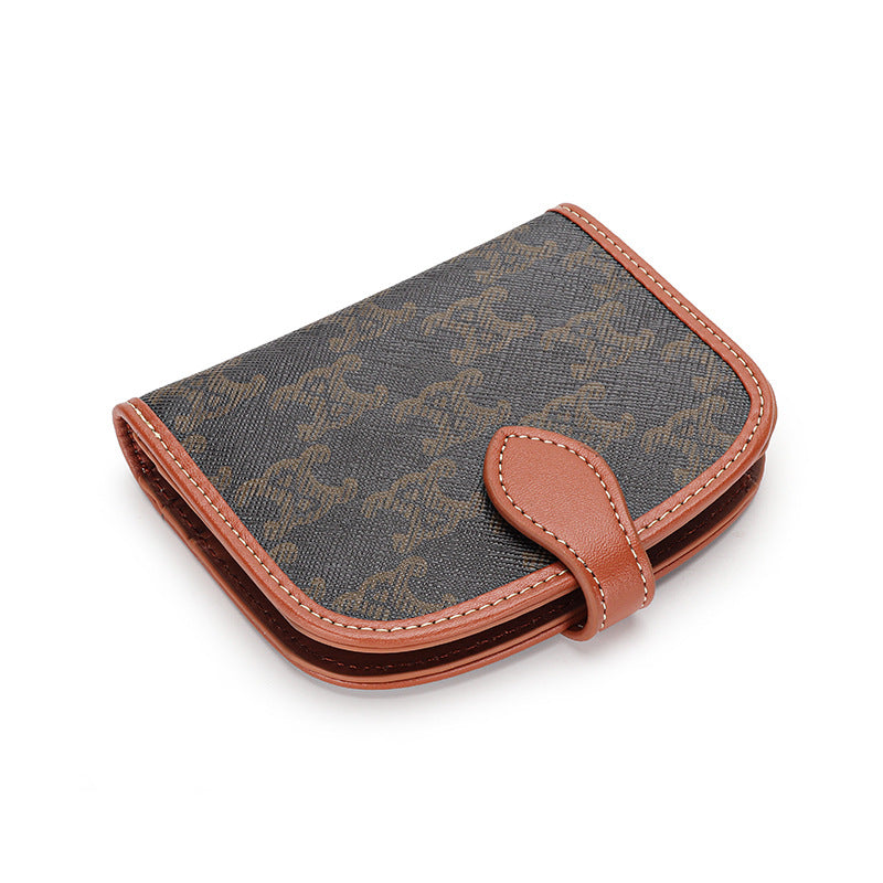 Women's Short Genuine Leather Multi Slots Fashion Ladies Wallets