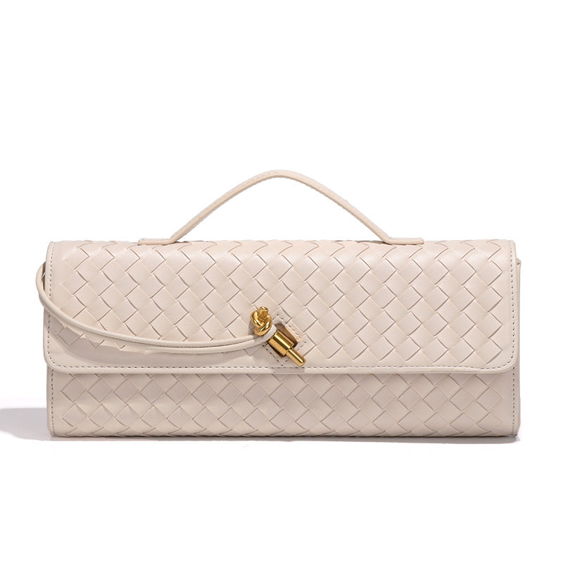 Women's High-grade Woven Baguette Fashionable Exquisite Horizontal Hand Handbags
