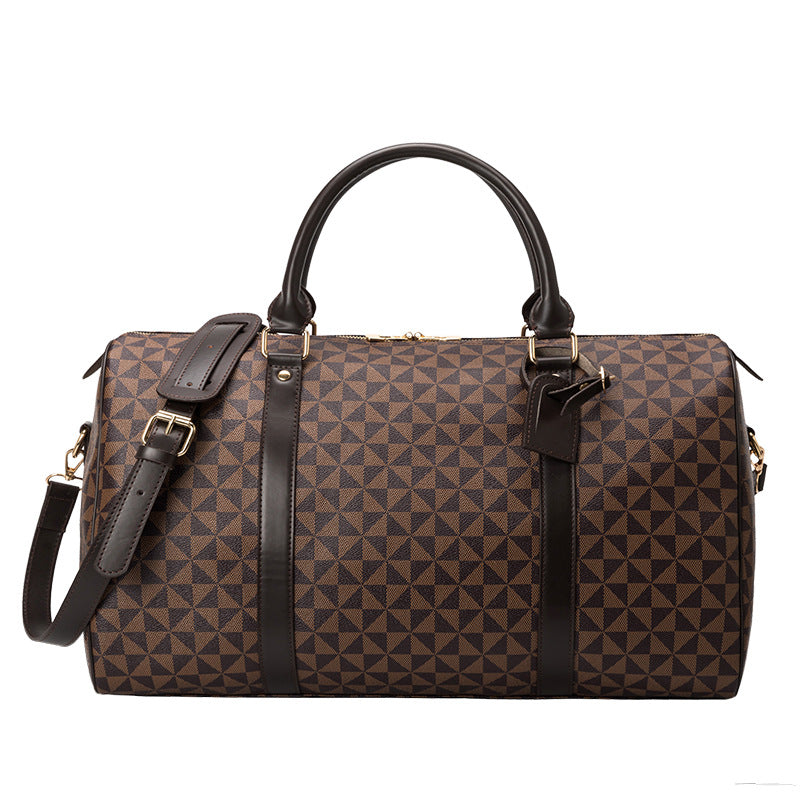 Women's Long-distance Large Capacity Business Printing Boston Handbags