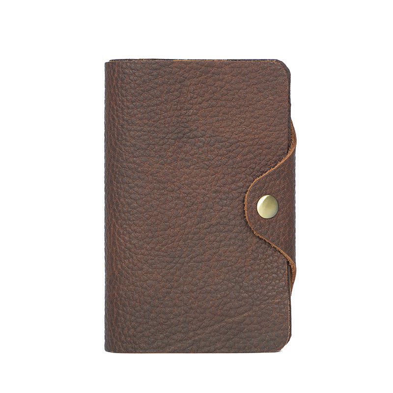 Men's Crazy Horse Leather Two Fold Genuine Men's Wallets