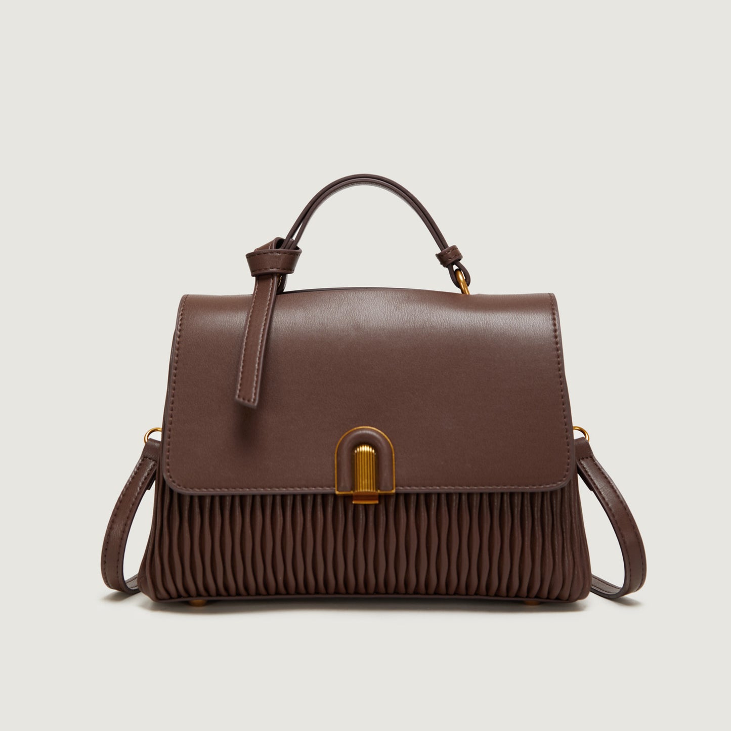 Women's Pleated Large Capacity Elegant Soft Leather Handbags