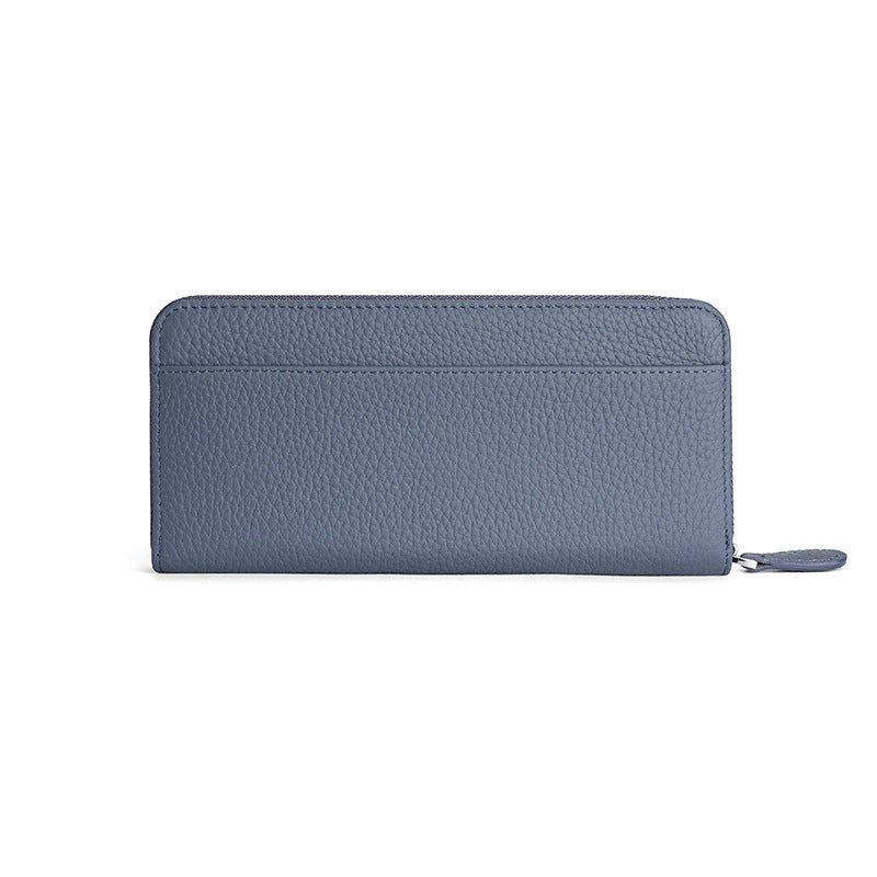 Women's Swiping Leather Long Style Expanding Clutch Handbags
