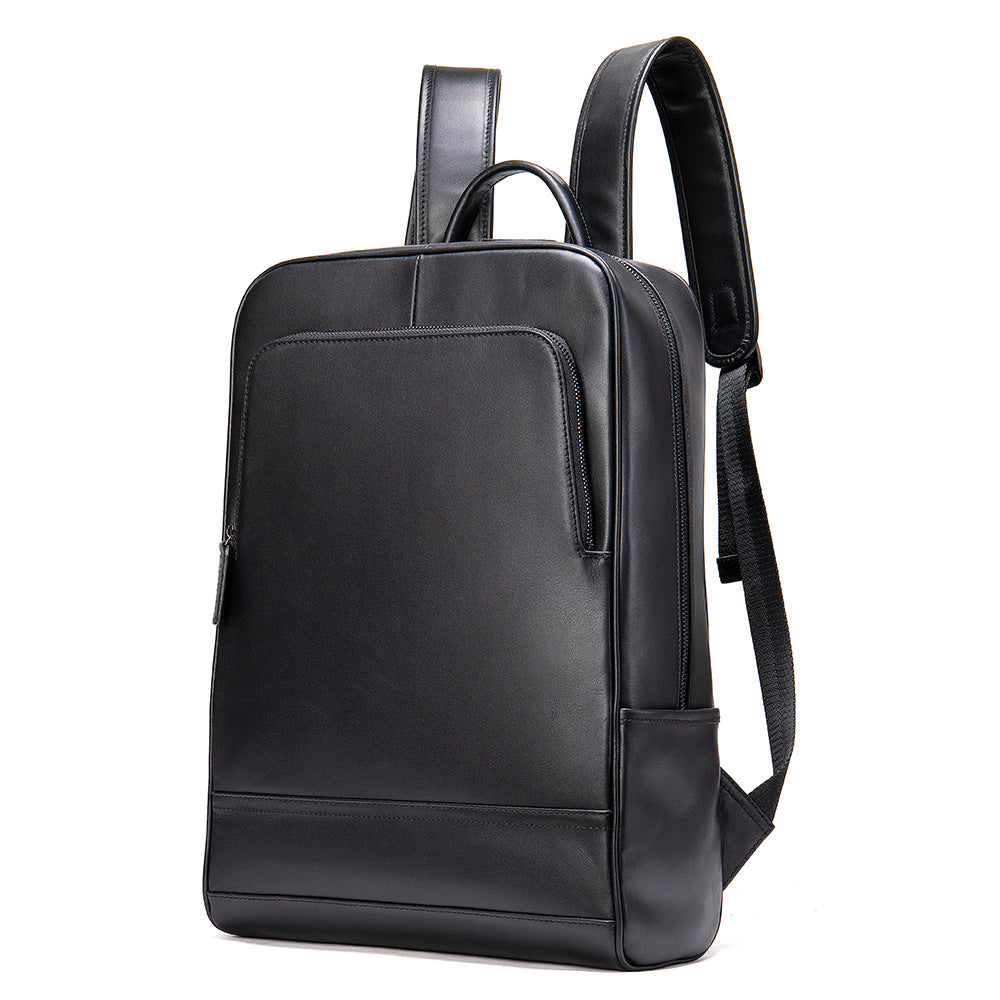 Men's Leather Retro Crazy Horse Inch Computer Backpacks