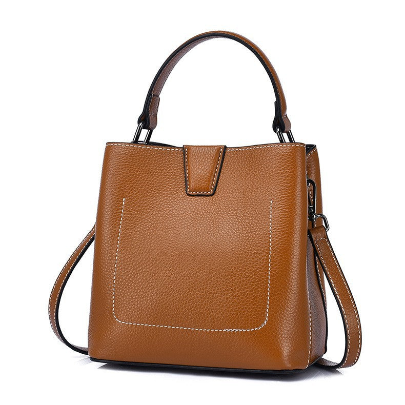Women's Layer Cowhide Live Broadcast Fashionable Stylish Shoulder Bags
