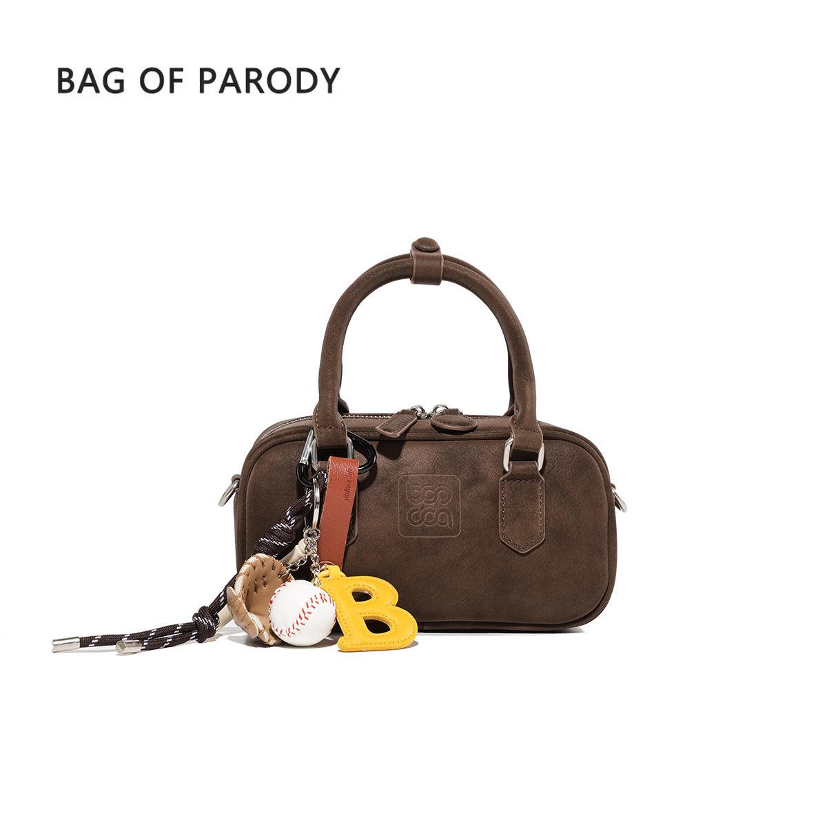 Women's Unique Graceful Boston Cowhide Bowling Handbags