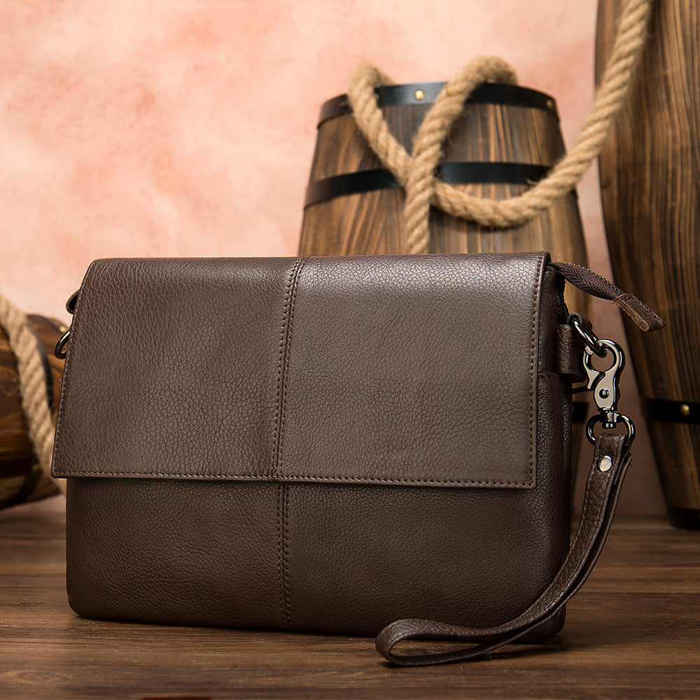 Men's Clutch Genuine Leather Retro Simple For Men's Handbags
