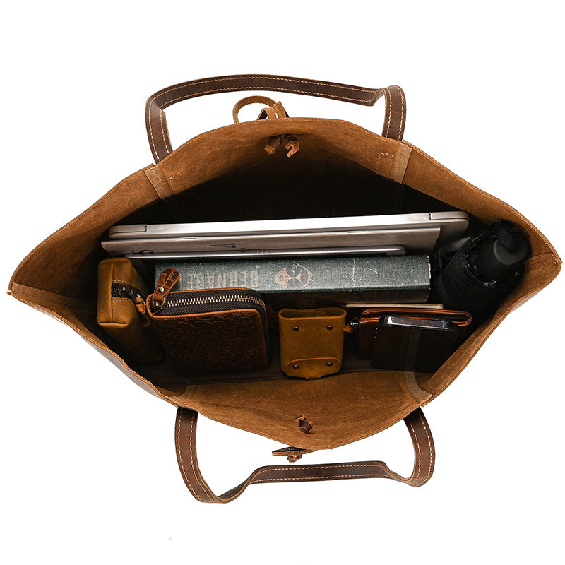 Women's & Men's Son Mother Genuine Leather Fashion Shopping Handbags