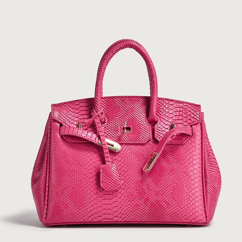 Women's Crocodile Pattern Platinum Large Capacity High-grade Handbags