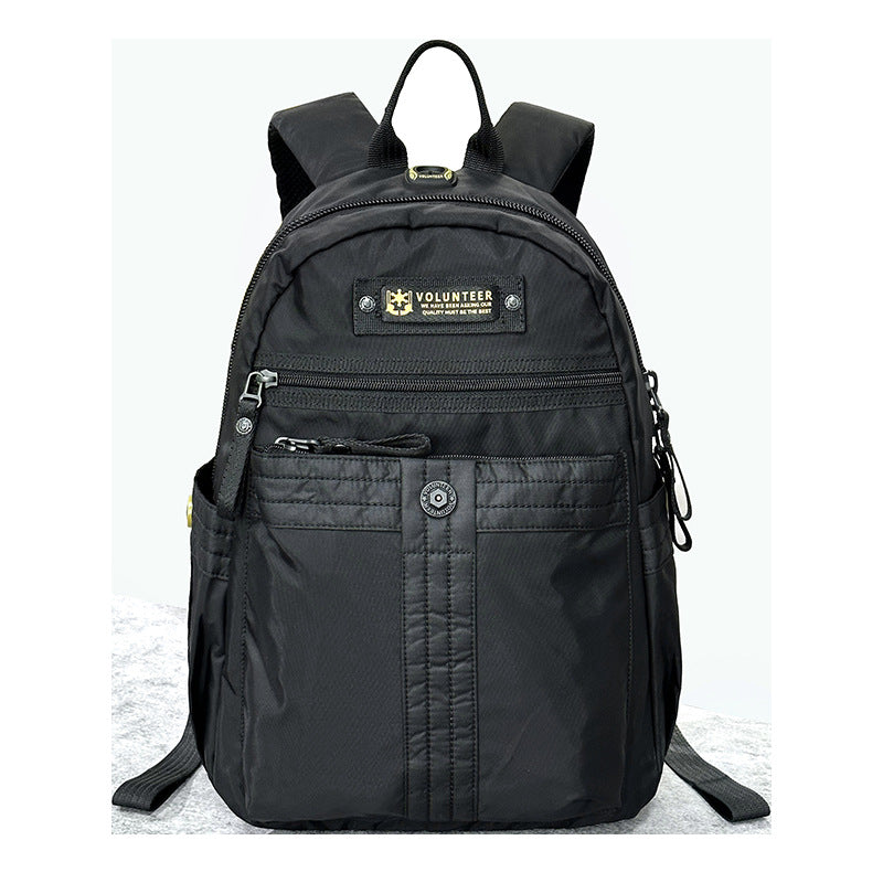 Men's Summer Leisure Large Capacity Canvas Backpacks