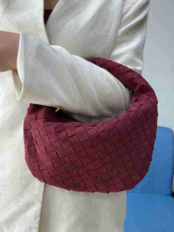 Size Frosted Woven Croissant Handmade Underarm Handbags