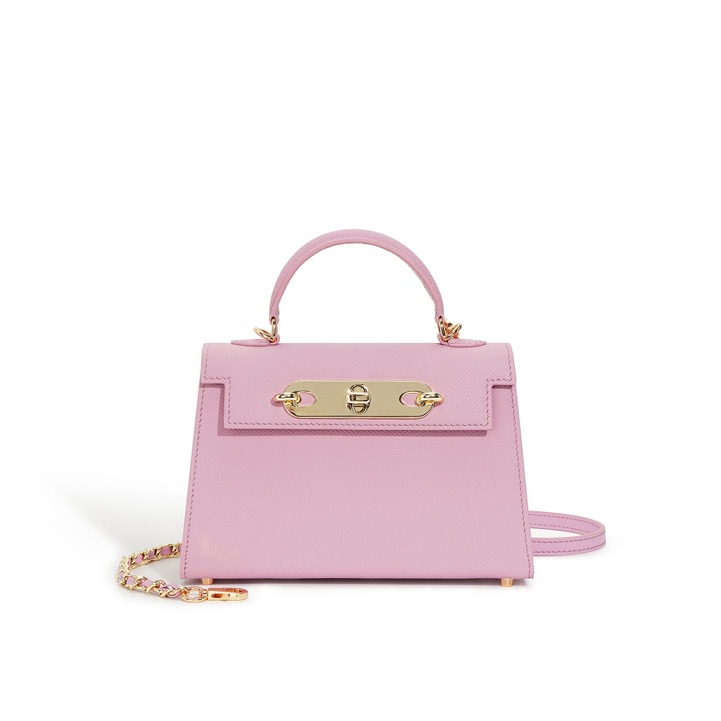 Women's Versatile Cowhide Kelly Chain Flap Commuter Crossbody Bags
