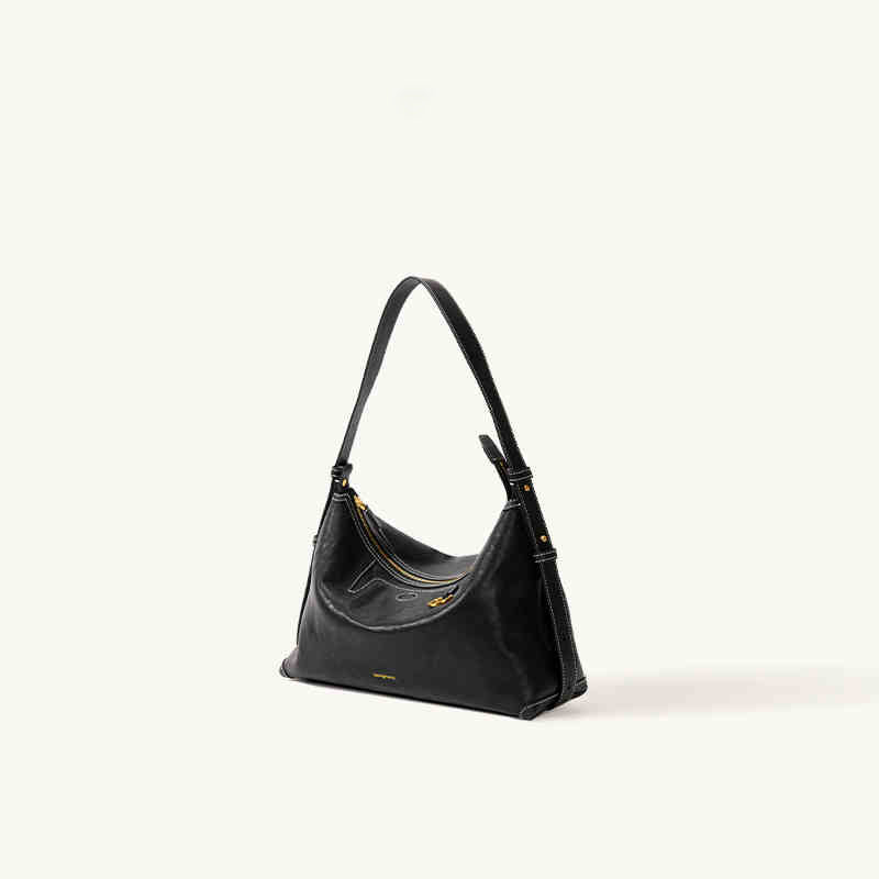 Women's Design Tracking Suede Dumpling Summer Genuine Leather Portable Armpit Bags