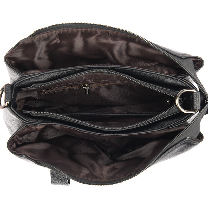 Genuine Leather Mom Trendy Fashion Large Crossbody Bags