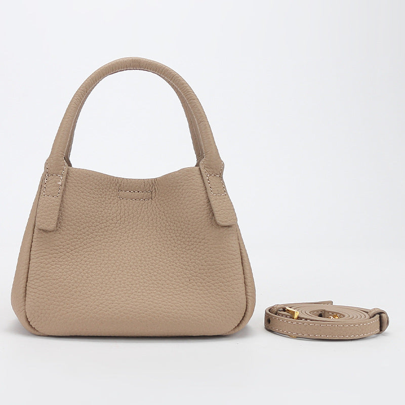 Leather Vegetable Basket Niche High-grade Fashion Bags