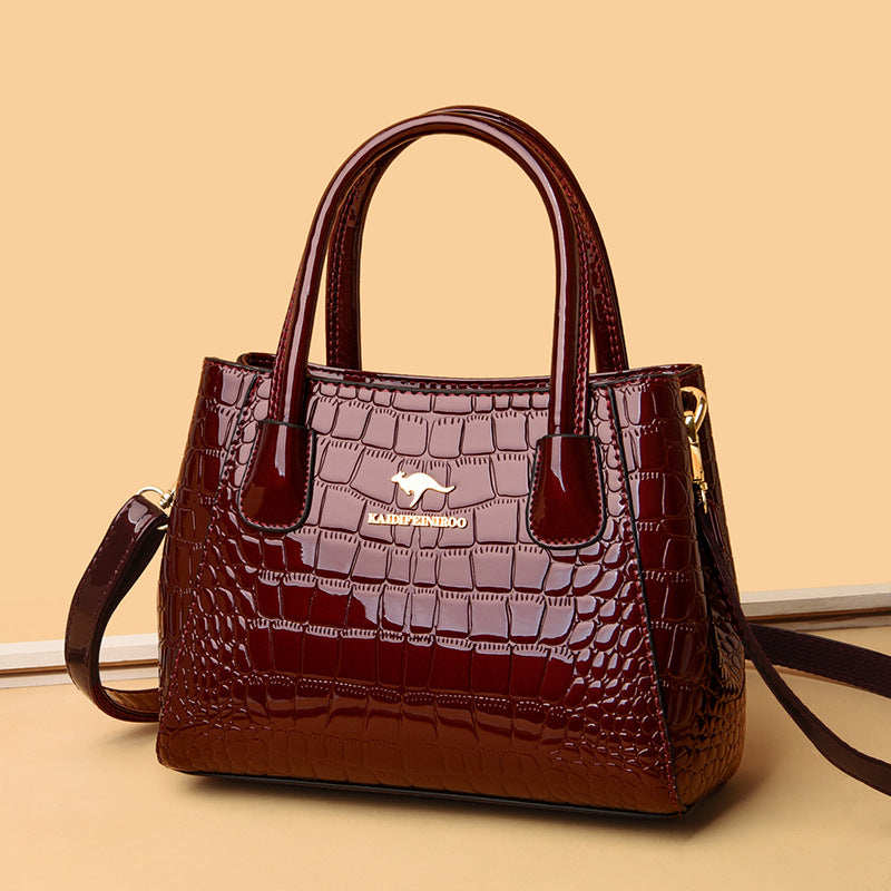 Women's Slouchy Creative Patent Leather Glossy Handbags