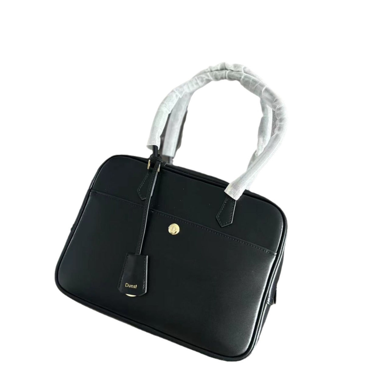 Le Orange Design Cowhide Leather Bowling Shoulder Bags