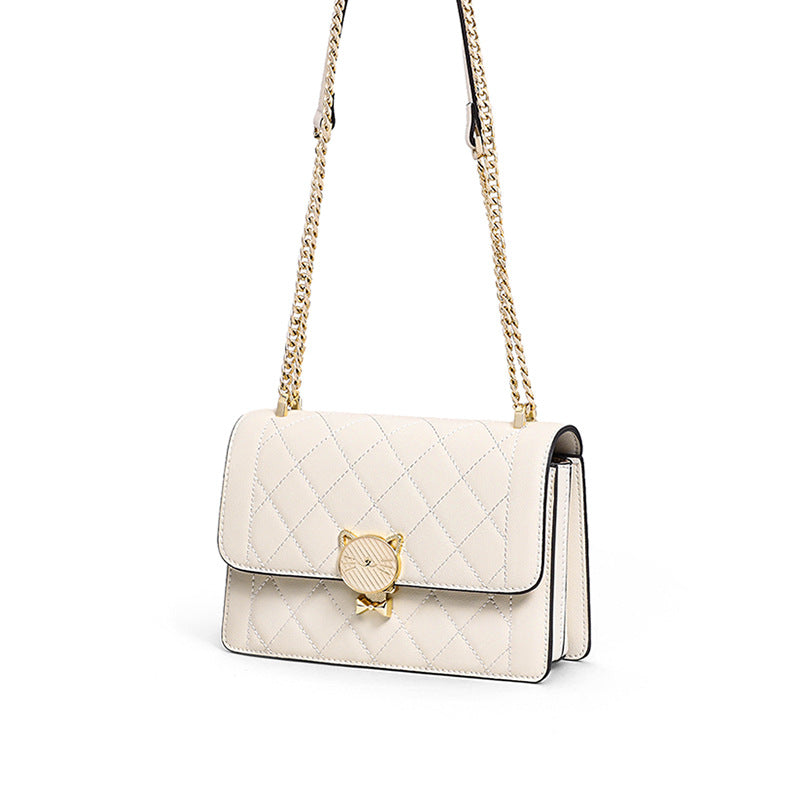 Women's Fashion Genuine Leather Rhombus Chain Special Crossbody Bags
