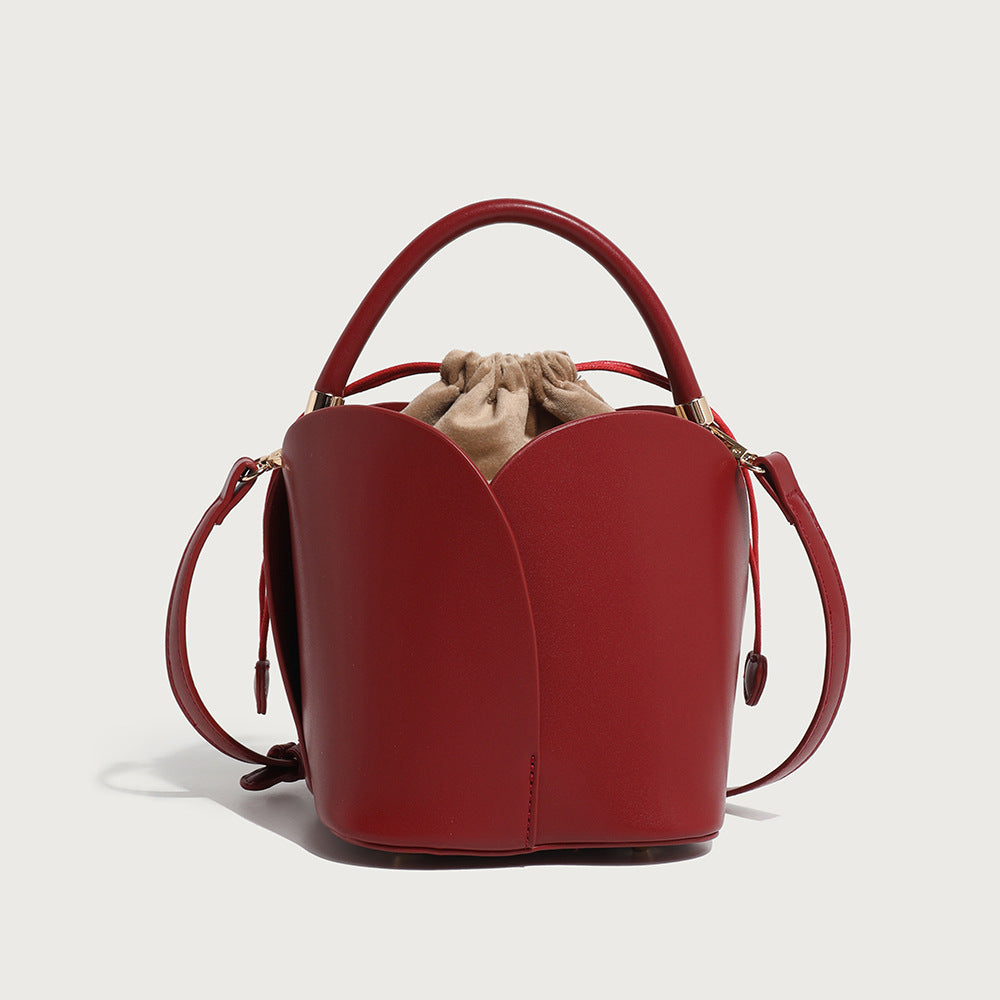 Fashion Red Vegetable Basket Female Bridal Handbags