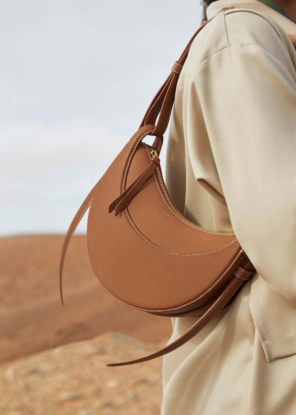 Women's French Saddle Half Moon Underarm Crossbody Bags