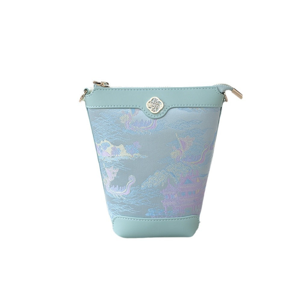 Women's Chinese Style Mini Pouch Dragon Pattern Crossbody Bags