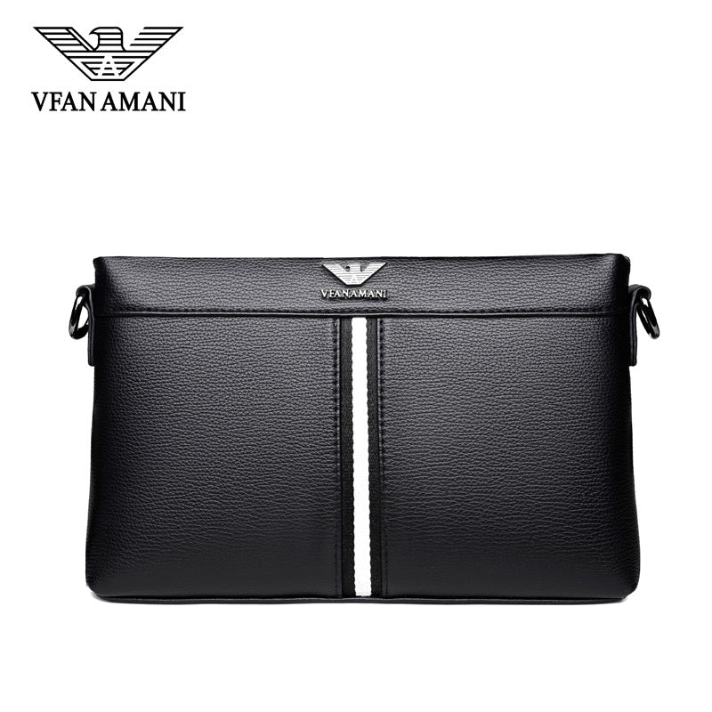 Men's Leather Clutch Light Luxury Business Envelope Bags