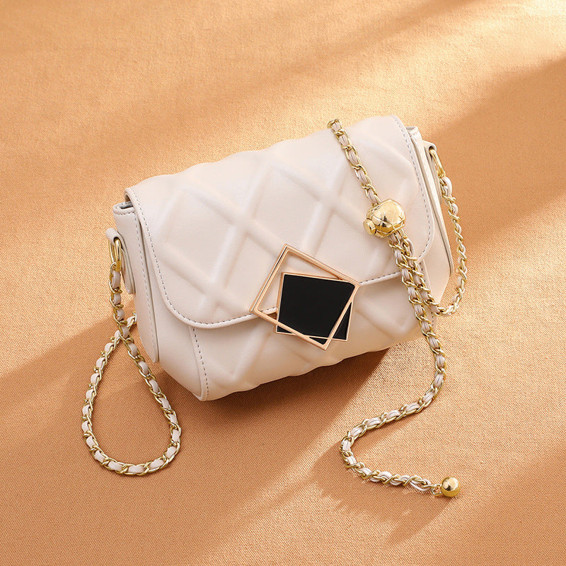 Women's Fashionable Genuine Leather High-grade Chain Crossbody Bags