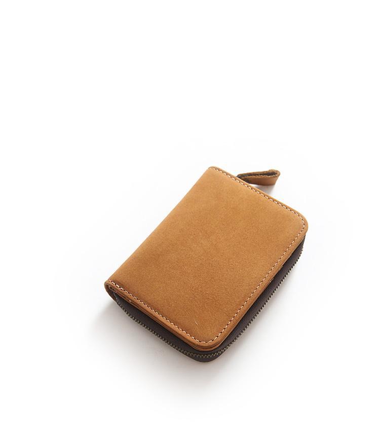 Men's Layer Crazy Horse Skin Short Genuine Men's Wallets