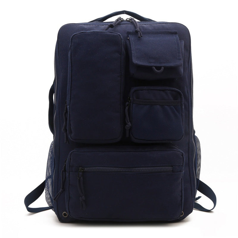 Men's Solid Color Multifunctional Computer Large Capacity Backpacks