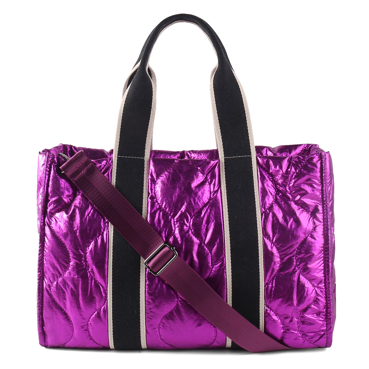 Women's Shiny Down Large Capacity Stitching Texture Shoulder Bags