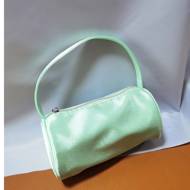 Women's Retro Handmade Satin Round Hand Holding Handbags