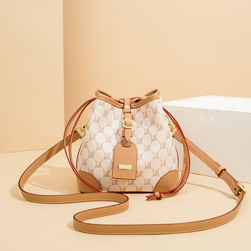 Women's High-grade Vintage Presbyopic Drawstring Simple Fashion Shoulder Bags