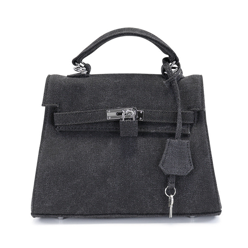 Women's Fashion Vintage Army Green Retro Portable Kelly Shoulder Bags
