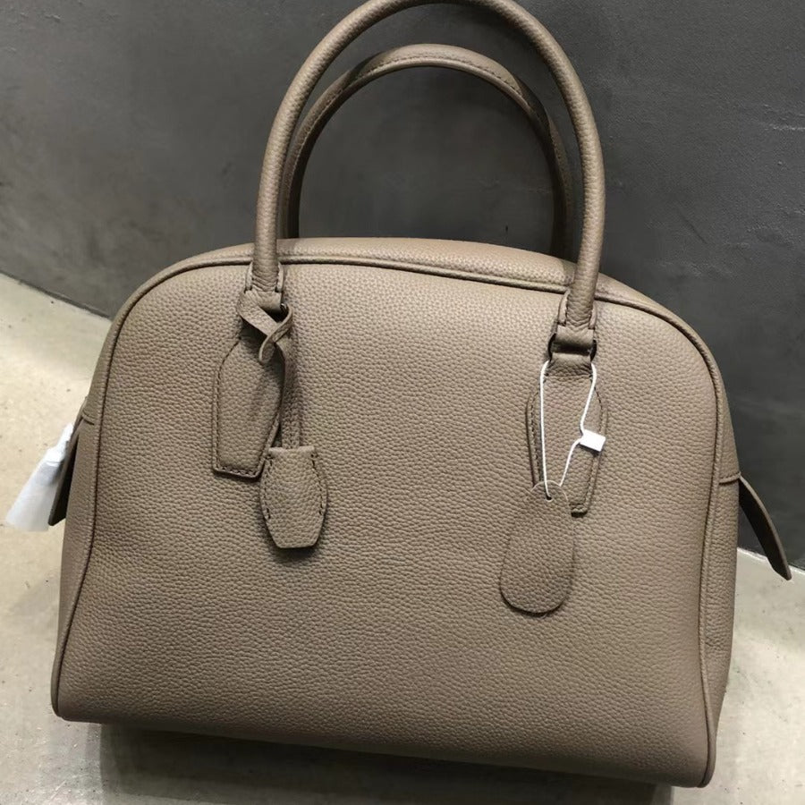 Women's Leather Surface Large Capacity Boston Pillow Shoulder Bags