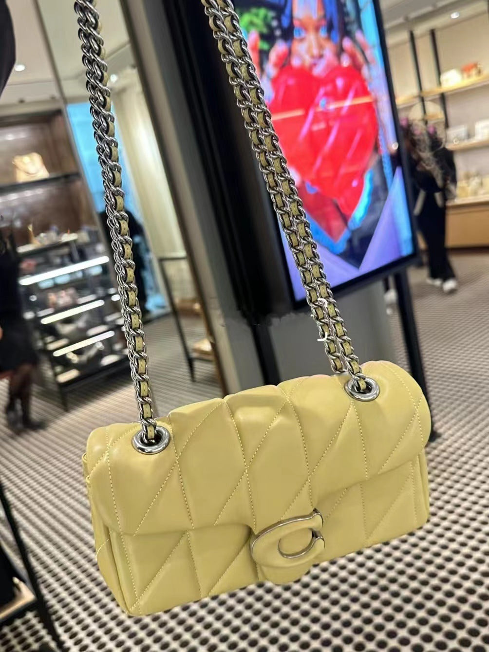 Creative Rhombus Sheepskin Chain Dionysian Underarm Crossbody Bags
