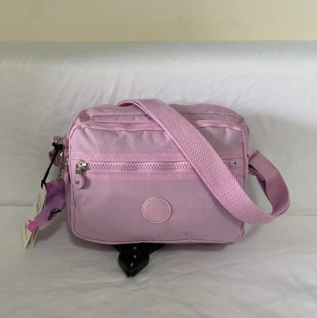 Women's Spring Monkey Urban Simple Nylon Compartment Crossbody Bags
