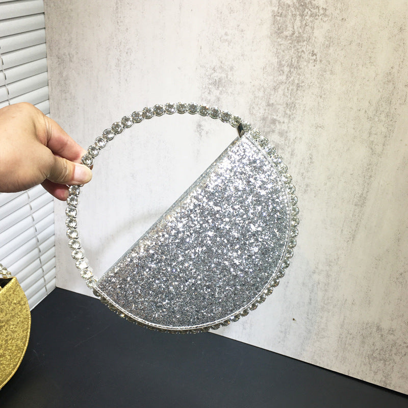 Women's Niche Rhinestone Versatile French Fashion Dinner Handbags