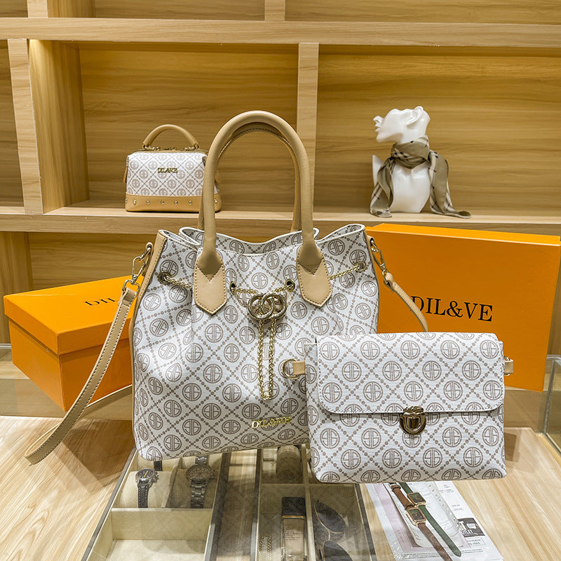 Women's Di Fashion Simple Son Mother Portable Handbags