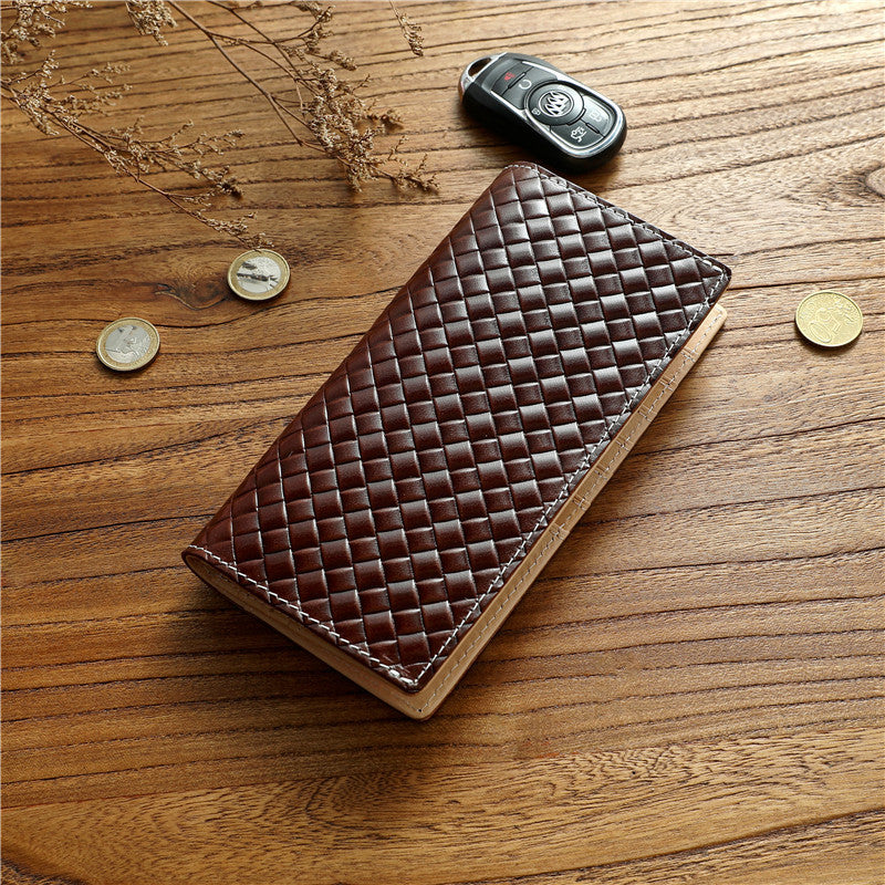 Men's Italian Long Genuine Leather First Layer Men's Wallets