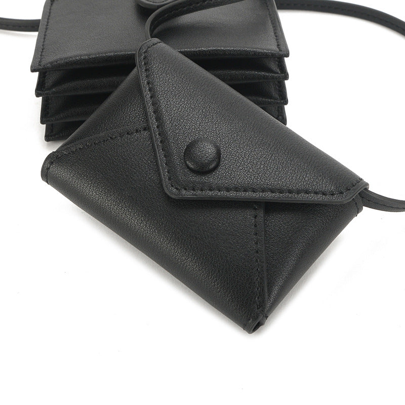 Comfortable Mini Leather Envelope Underarm Vintage Armpit Bags