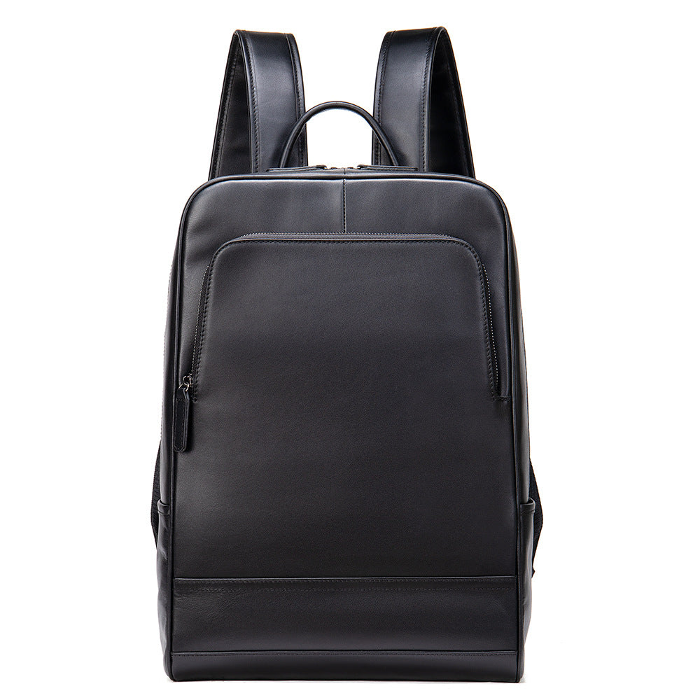 Men's Leather Cowhide Retro Large Capacity Business Backpacks