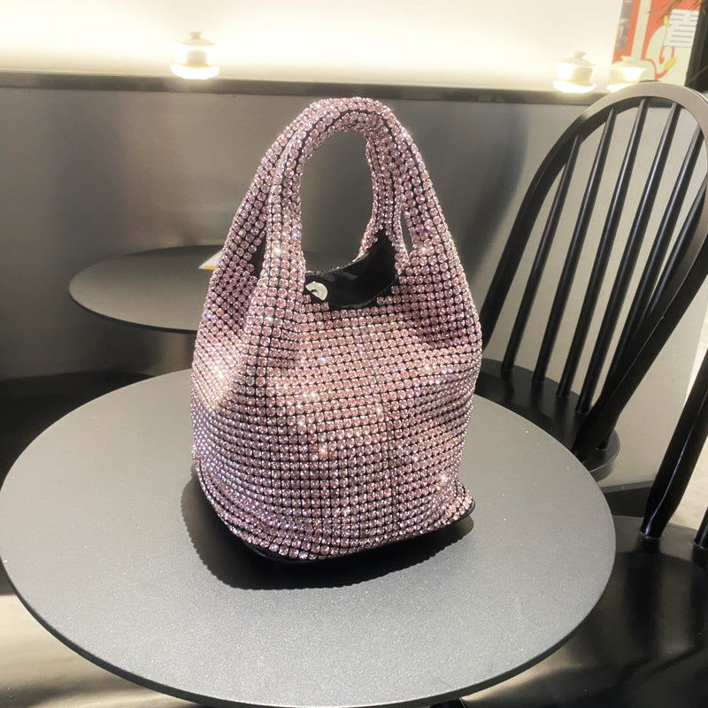 Women's Fashion Rhinestone Portable Chain Hand Shoulder Bags