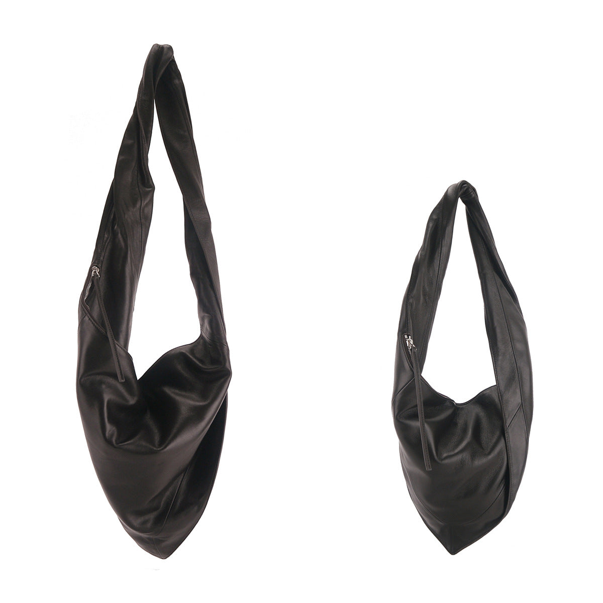Women's Genuine Leather Sheepskin Triangle Retro Soft Shoulder Bags